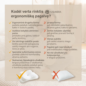 Kalimera ergonominė kaklo pagalvė