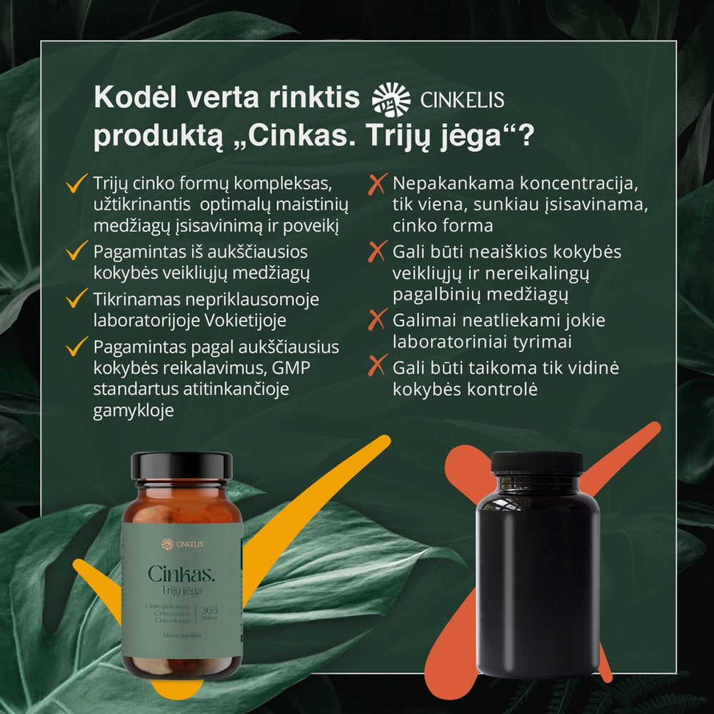 Cinkas. Trijų jėga