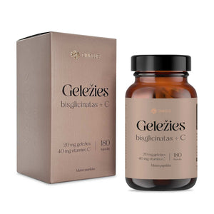 Geležies bisglicinatas + C