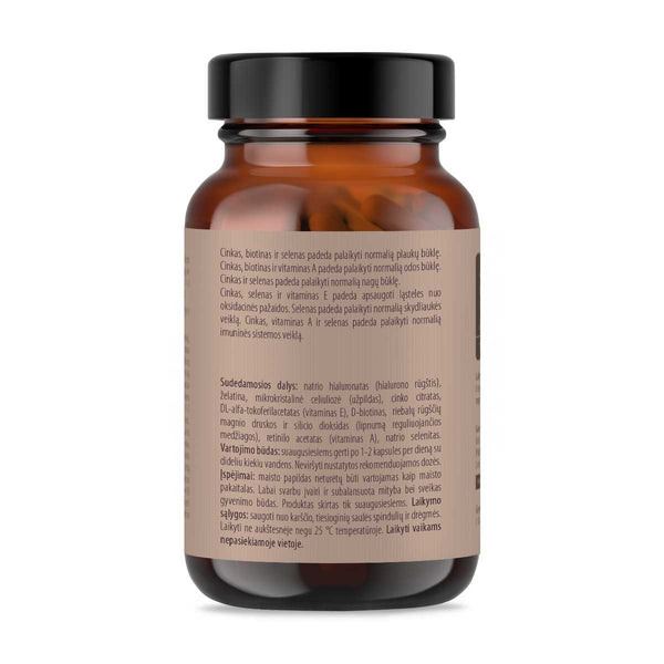 Grožiui: Hialuronas. Biotinas. Vitaminai