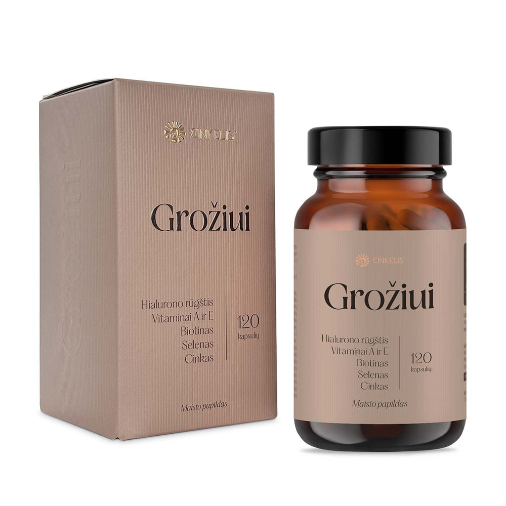 Grožiui: Hialuronas. Biotinas. Vitaminai