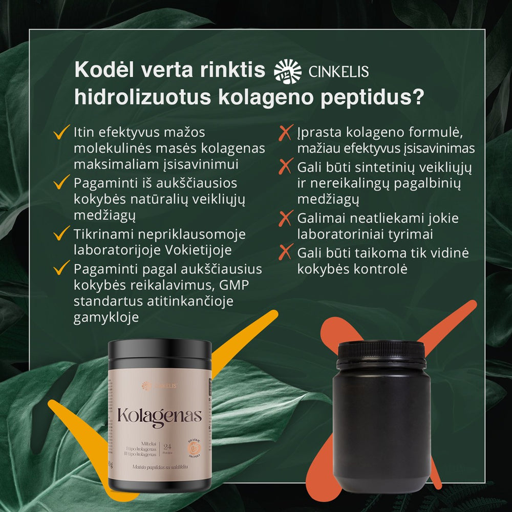 Kolageno milteliai (braškių skonio)