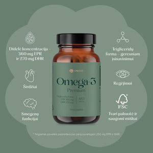 Omega 3 Premium kapsulės