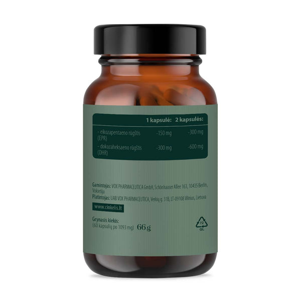 Omega 3 Vegan kapsulės